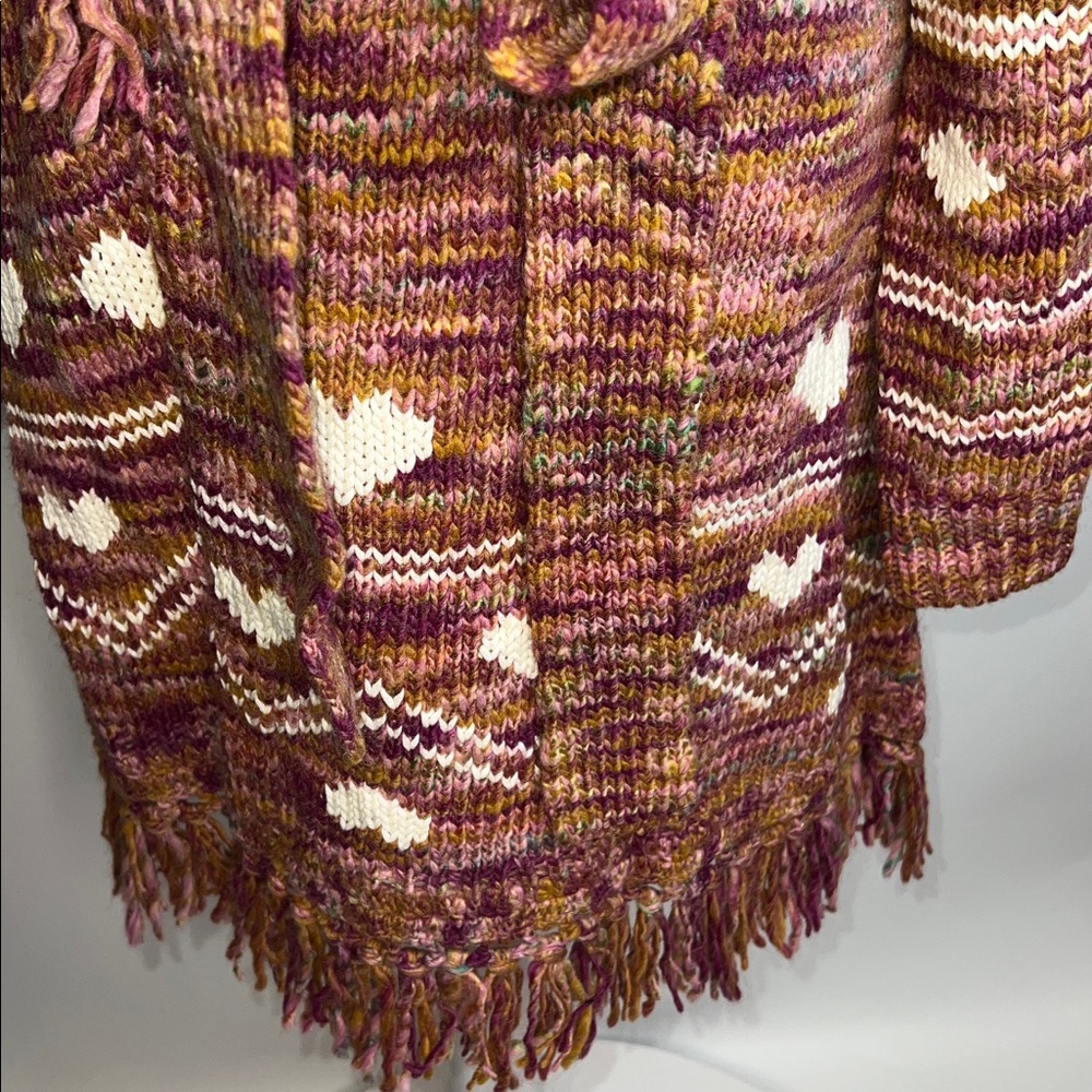 💖NWT LOVESHACKFANCY WYATT DUSTER JACKET IN ROSEWOOD SIZE M/L - Picture 11 of 16